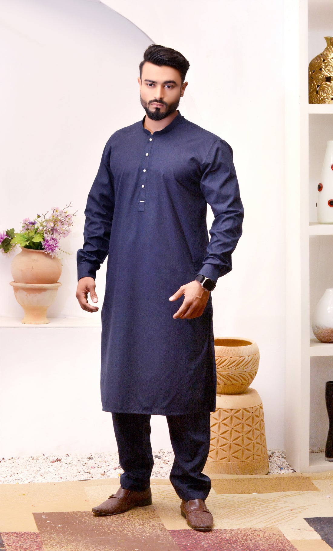 Navy Blue Kurta pajama