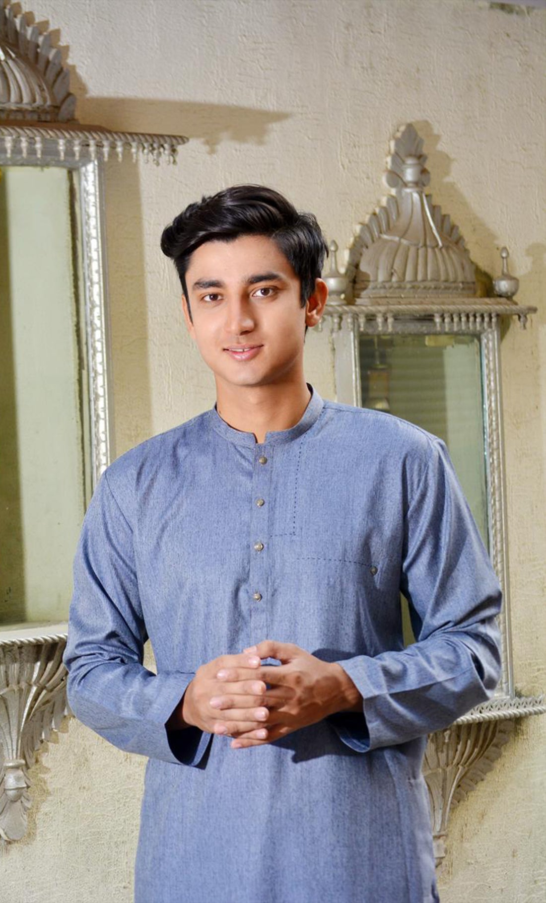 Kurta With O.white Pajama
